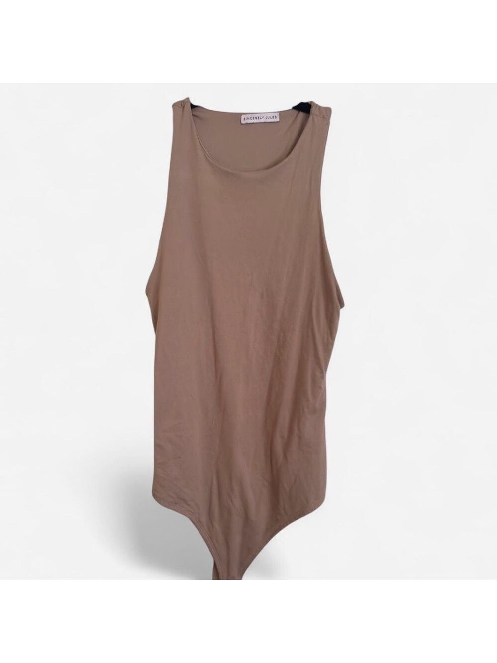 Women's Tan Sleeveless Top